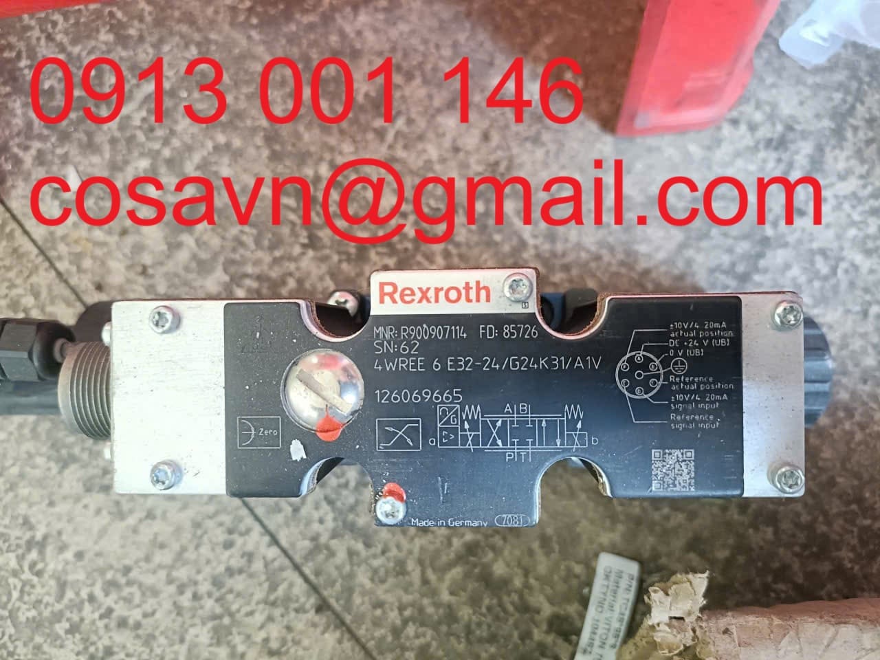 Rexroth  Van định hướng tỷ lệ Rexroth 4WREE 6 E32-24/G24K31/A1V 4WREE 6 E32-24/G24K31/A1V